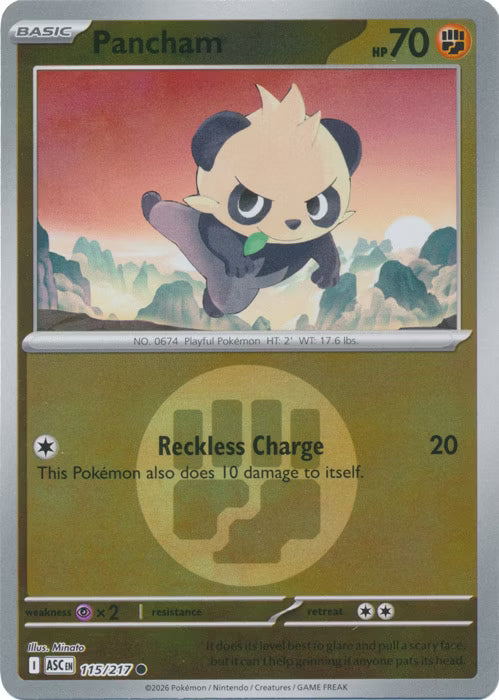 Ascended Heroes - 115/217 - Pancham - Energy Reverse Holo