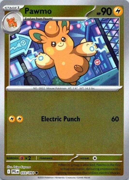 Phantasmal Flames - 033/094 - Pawmo - Reverse Holo
