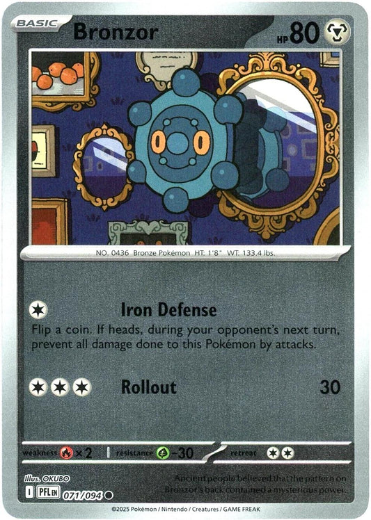 Phantasmal Flames - 071/094 - Bronzor - Reverse Holo