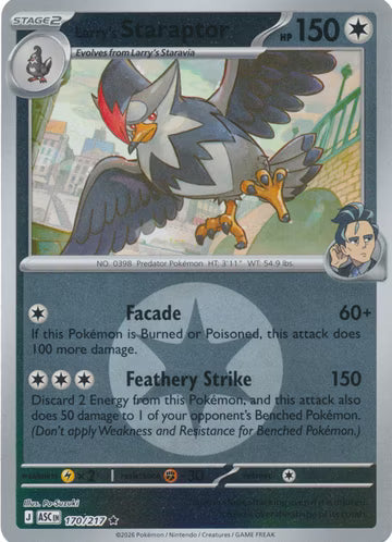 Ascended Heroes - 170/217 - Larry's Staraptor - Energy Reverse Holo