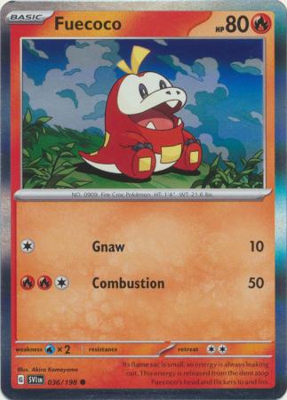 Scarlet & Violet - 036/198 - Fuecoco - Holo Promo
