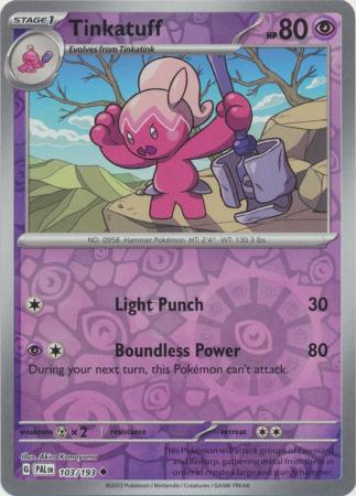 Paldea Evolved - 103/193 - Tinkatuff - Reverse Holo