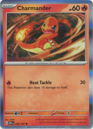 Obsidian Flames - 026/197 - Charmander - Holo Promo