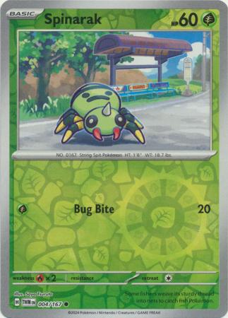 Twilight Masquerade - 004/167 - Spinarak - Reverse Holo