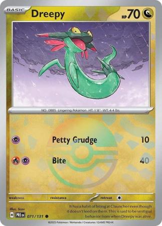 Prismatic Evolutions - 071/131 - Dreepy - Poké Ball Reverse Holo