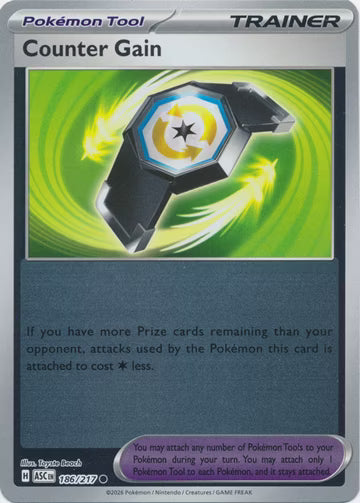 Ascended Heroes - 186/217 - Counter Gain - Reverse Holo