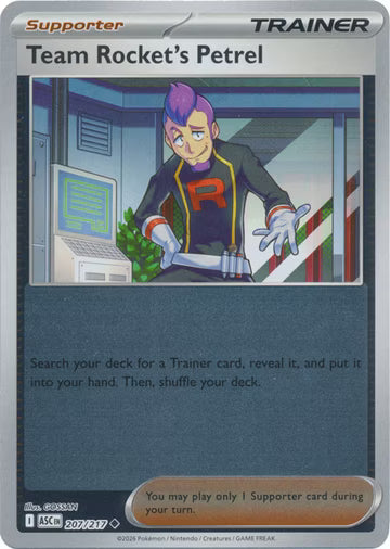 Ascended Heroes - 207/217 - Team Rocket's Petrel - Reverse Holo