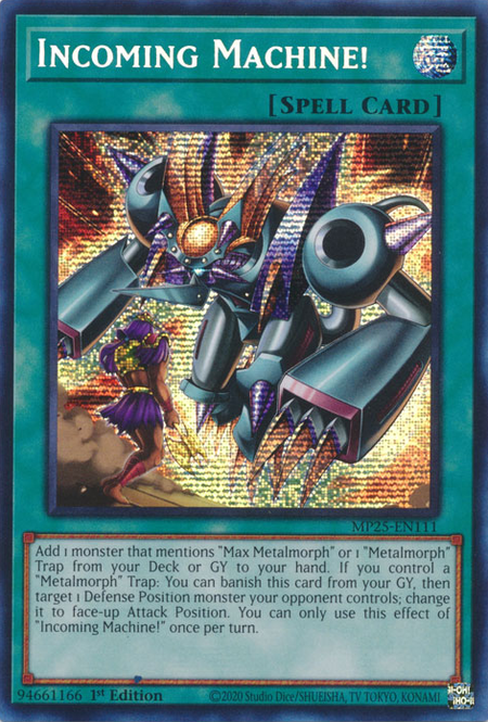 MP25-EN111 - Incoming Machine!