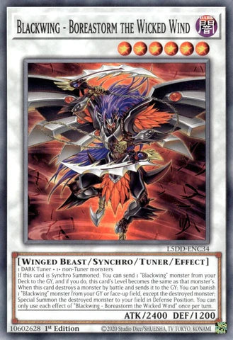 L5DD-ENC34 - Blackwing - Boreastorm the Wicked Wind