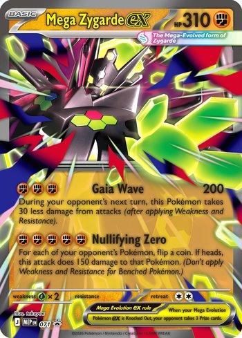 MEP071 - Mega Zygarde ex - Oversized Card (3D)