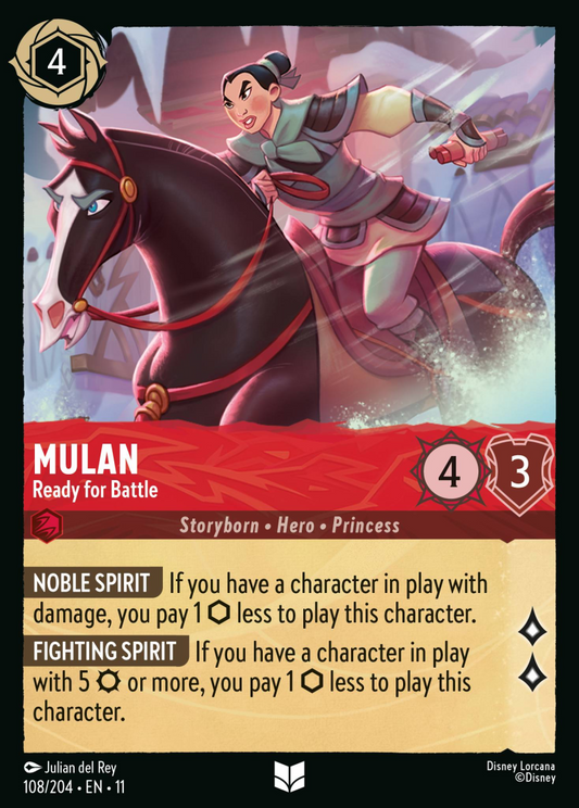 Winterspell - 108/204 - Mulan - Ready for Battle