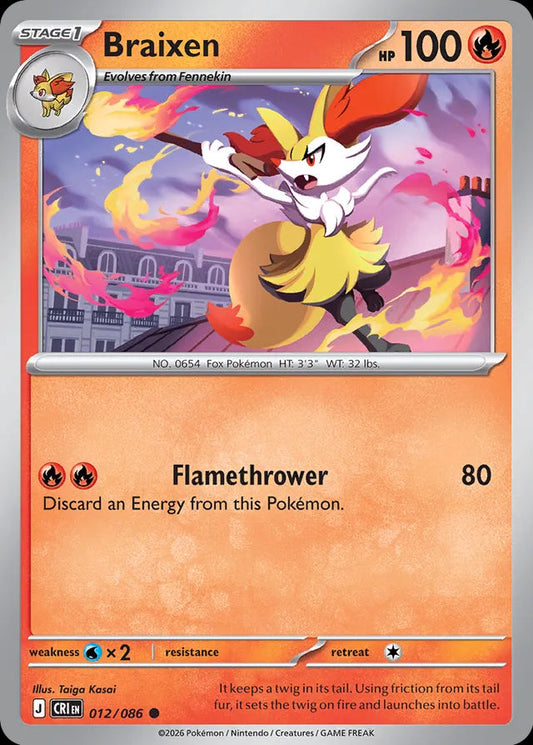 Chaos Rising - 012/086 - Braixen