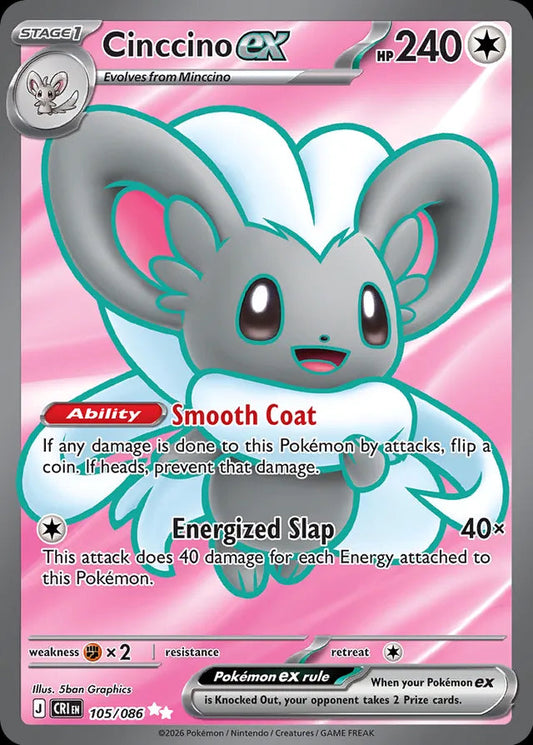 Chaos Rising - 105/086 - Cinccino ex