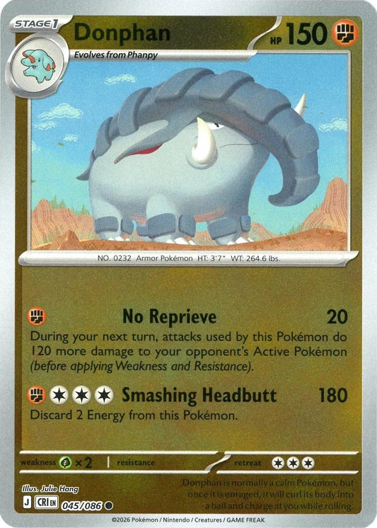 Chaos Rising - 045/086 - Donphan - Reverse Holo