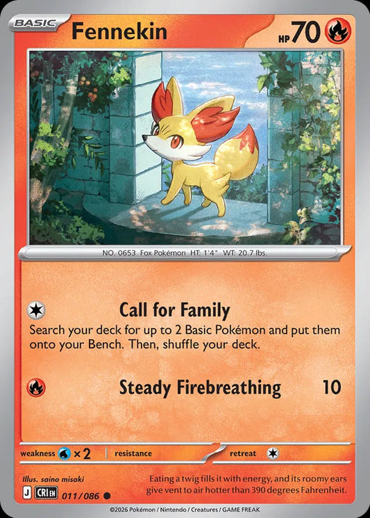 Chaos Rising - 011/086 - Fennekin