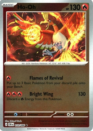 Chaos Rising - 010/086 - Ho-Oh - Reverse Holo