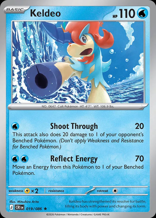 Chaos Rising - 019/086 - Keldeo - Holo