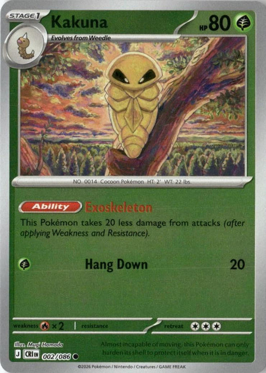 Chaos Rising - 002/086 - Kakuna - Reverse Holo