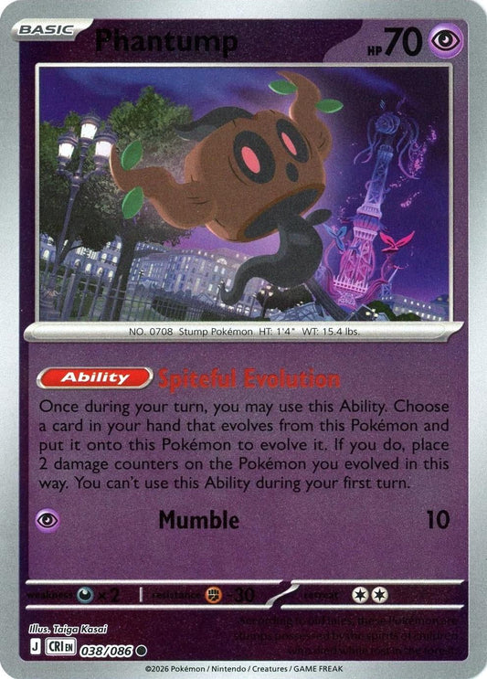 Chaos Rising - 038/086 - Phantump - Reverse Holo