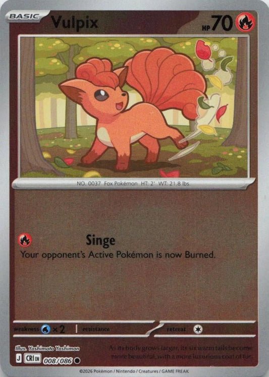Chaos Rising - 008/086 - Vulpix - Reverse Holo