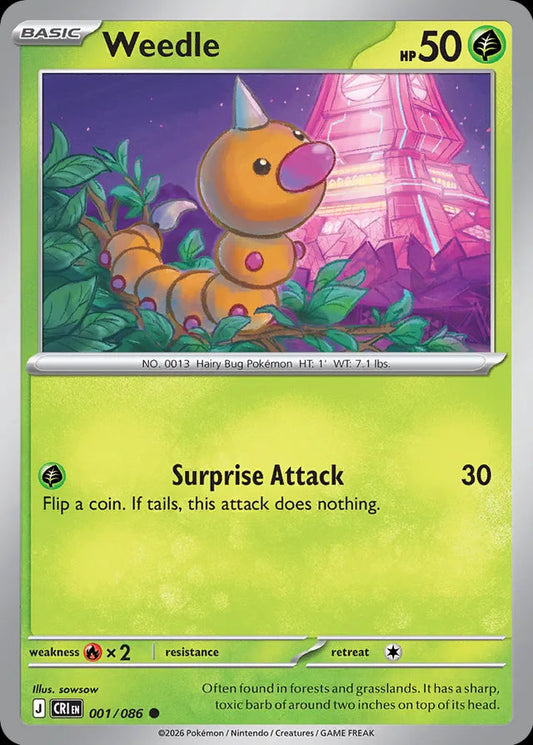 Chaos Rising - 001/086 - Weedle