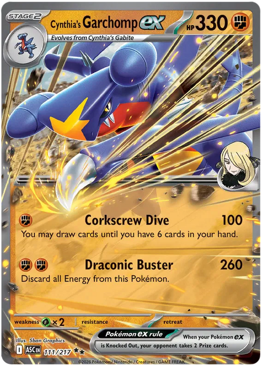 Ascended Heroes - 111/217 - Cynthia's Garchomp ex