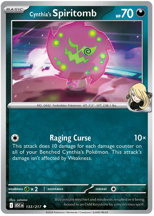 Ascended Heroes - 133/217 - Cynthia's Spiritomb