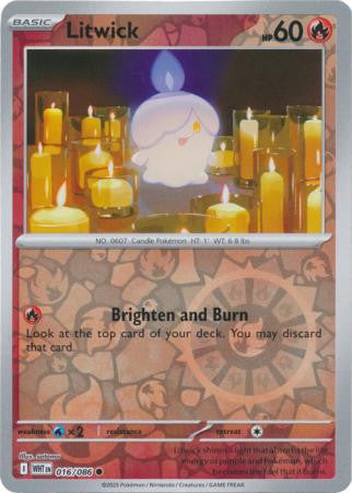 White Flare - 016/086 - Litwick - Reverse Holo