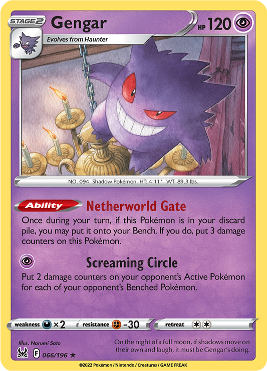 Lost Origin - 066/196 - Gengar - Non Holo