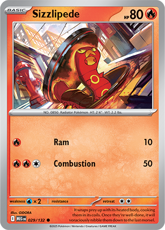 Mega Evolution - 029/132 - Sizzlipede
