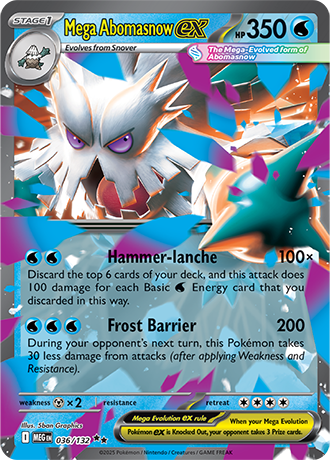 Mega Evolution - 036/132 - Mega Abomasnow ex