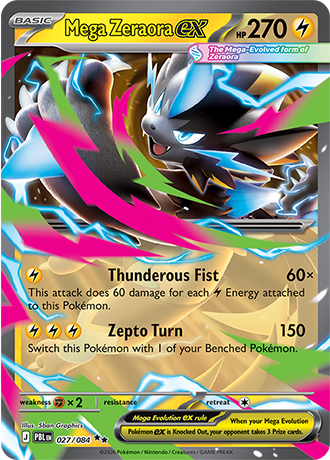 Pitch Black - 027/084 - Mega Zeraora ex