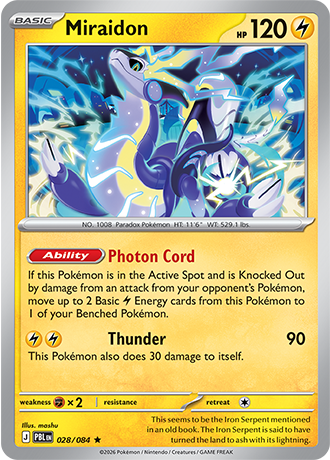 Pitch Black - 028/084 - Miraidon - Holo