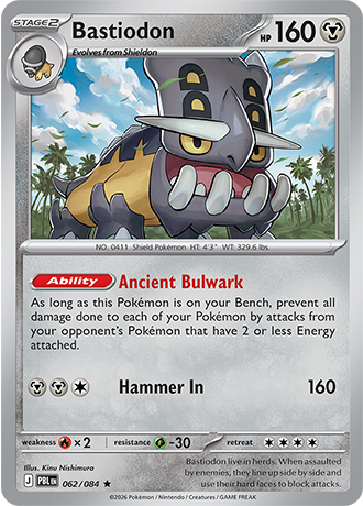 Pitch Black - 062/084 - Bastiodon - Holo