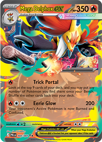 Pitch Black - 008/084 - Mega Delphox ex