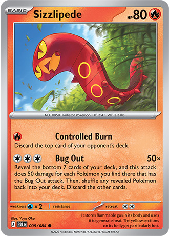 Pitch Black - 009/084 - Sizzlipede