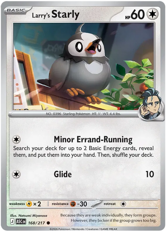 Ascended Heroes - 168/217 - Larry's Starly