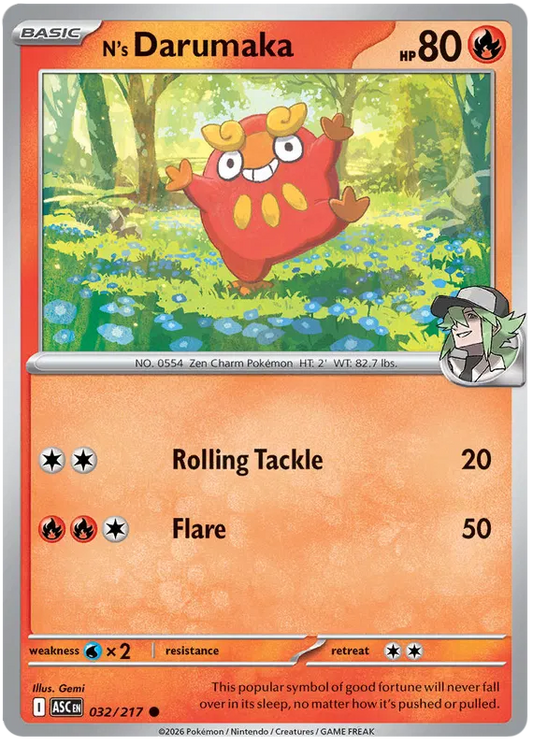 Ascended Heroes - 032/217 - N's Darumaka