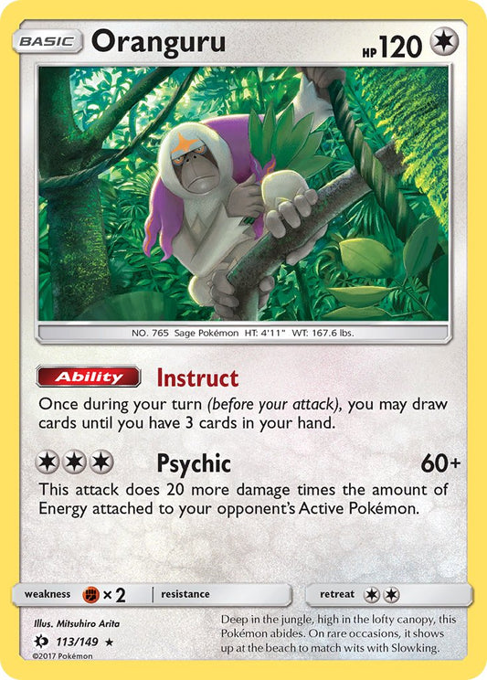 Sun & Moon - 113/149 - Oranguru - Non Holo
