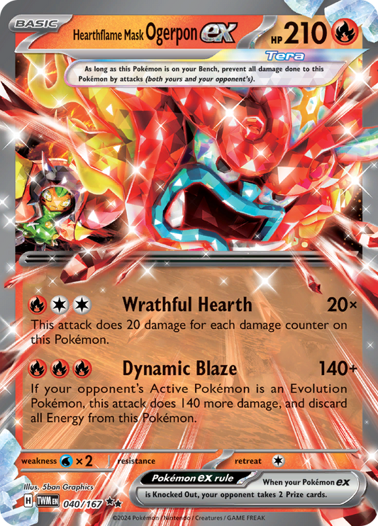 Twilight Masquerade - 040/167 - Hearthflame Mask Ogerpon ex