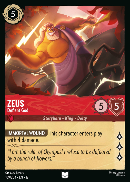 Wilds Unknown - 109/204 - Zeus - Defiant God