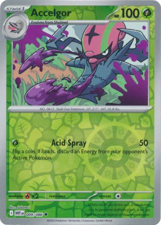 White Flare - 009/086 - Accelgor - Reverse Holo