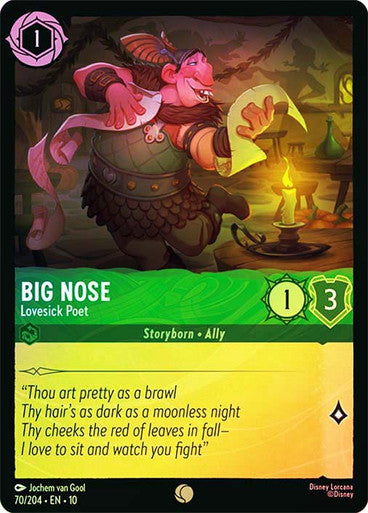 Whispers in the Well - 070/204 - Big Nose - Lovesick Poet - Foil