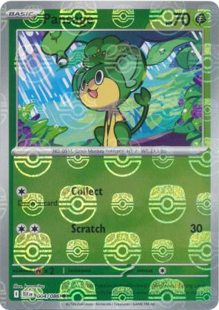 Black Bolt - 004/086 - Pansage - Master Ball Reverse Holo