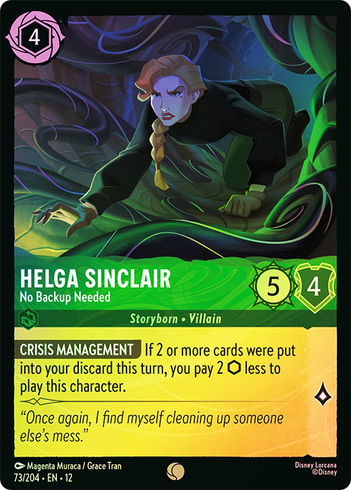 Wilds Unknown - 073/204 - Helga Sinclair - No Backup Needed - Foil