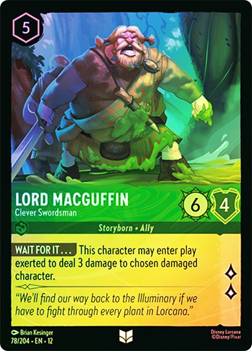 Wilds Unknown - 078/204 - Lord MacGuffin - Clever Swordsman - Foil