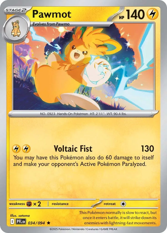 Phantasmal Flames - 034/094 - Pawmot - Holo