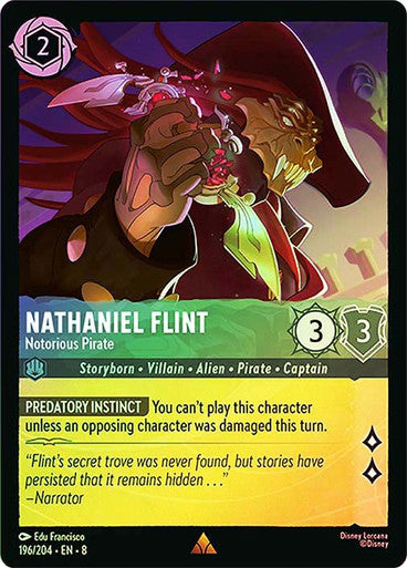 Reign Of Jafar - 196/204 - Nathaniel Flint - Notorious Pirate - Foil