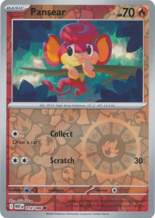 White Flare - 014/086 - Pansear - Reverse Holo