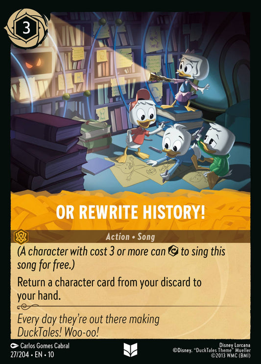 Whispers in the Well - 027/204 - Or Rewrite History!